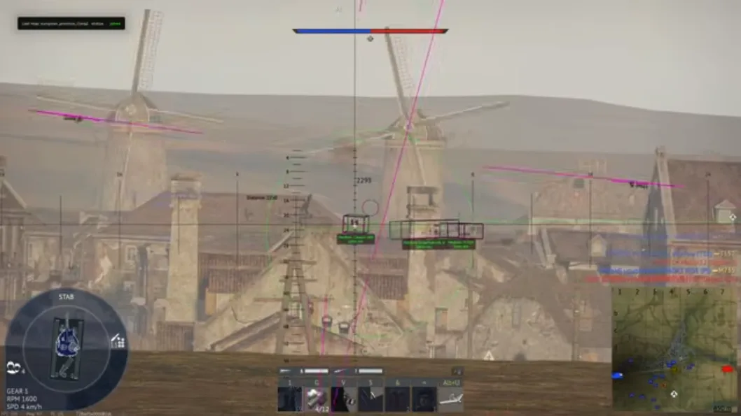 War thunder esp draw teammates and BOT options